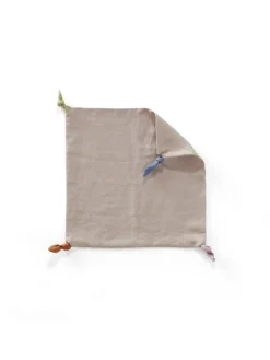 Schmusetuch mit Knoten 35x35 cm in Natur ab 0 Monate