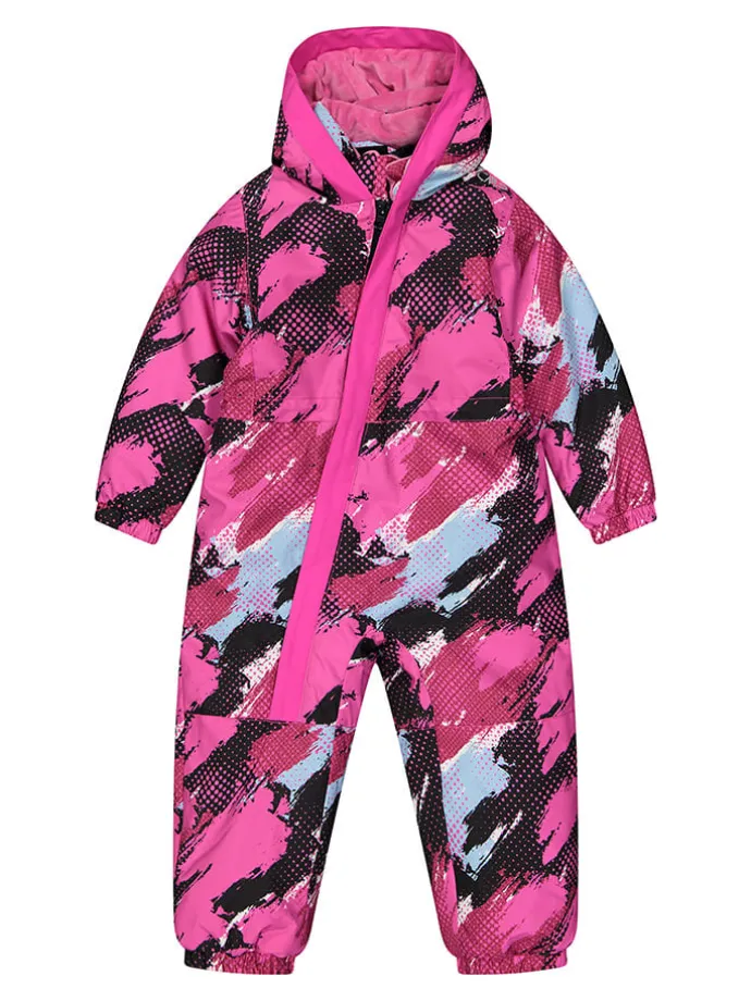 Schneeanzug in Pink/ Schwarz