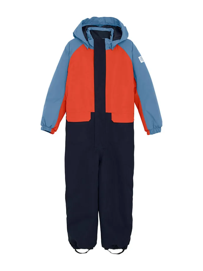 Schneeanzug in Rot/ Dunkelblau/ Blau