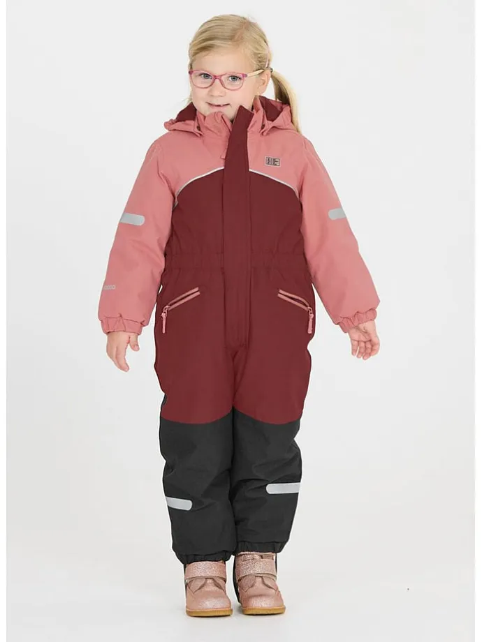 Schneeanzug "Stonehill" in Rot/ Rosa/ Dunkelblau