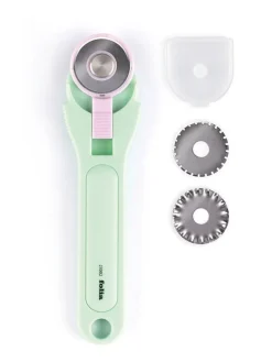 Schneidroller mit Ersatzklingen in Grün