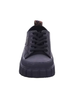 Schnürhalbschuh in schwarz