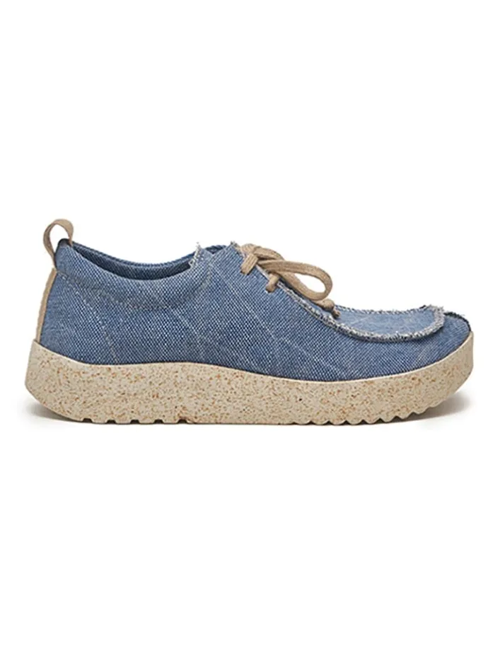Schnürschuhe in Blau