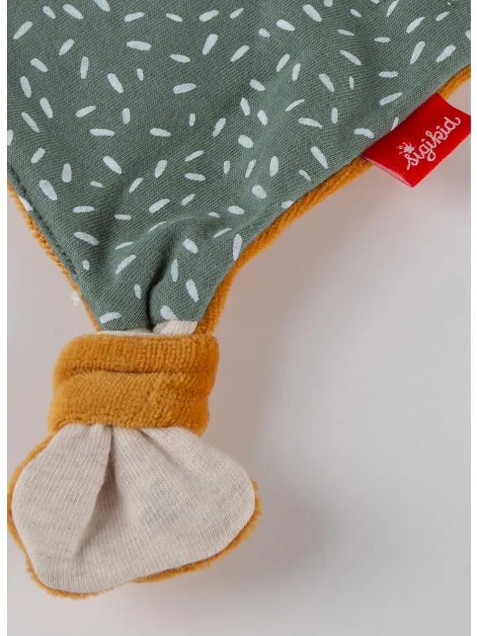Schnuffeltuch Fuchs Baby Geschenk in türkis