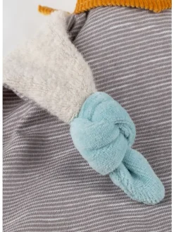 Schnuffeltuch Hund Geschenk zur Geburt, Signature Collection in Grau/Hellblau