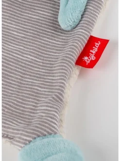 Schnuffeltuch Hund Geschenk zur Geburt, Signature Collection in Grau/Hellblau