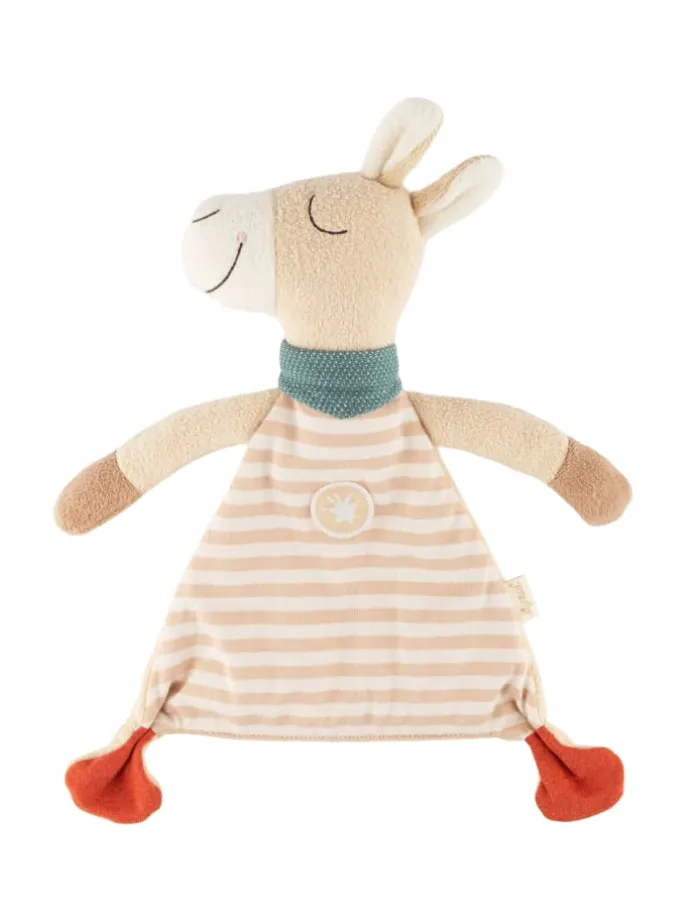 Schnuffeltuch Lama Baby Geschenk in beige