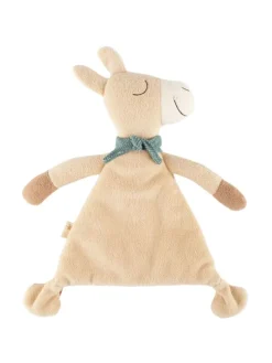 Schnuffeltuch Lama Baby Geschenk in beige