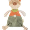 Schnuffeltuch Natural Stripes Green in orange