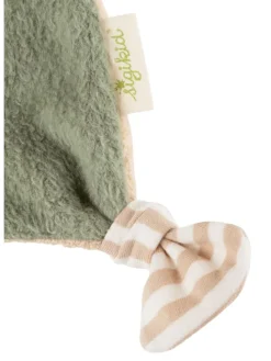Schnuffeltuch Natural Stripes Green in orange