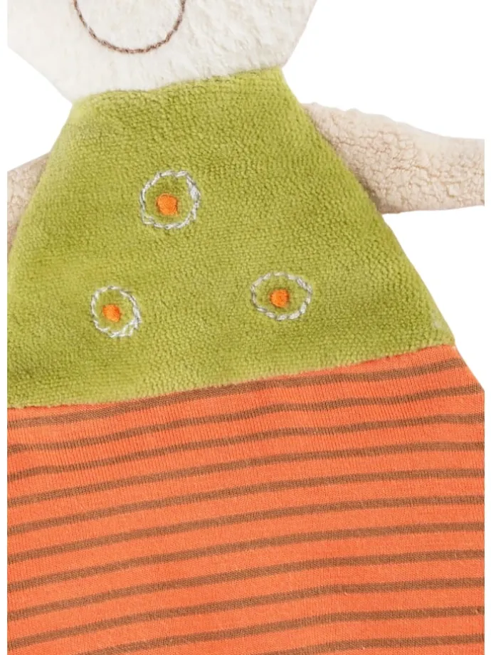 Schnuffeltuch Natural Stripes Green in sand