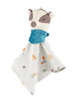 Schnuffeltuch sigibaby in Weiß/Grau