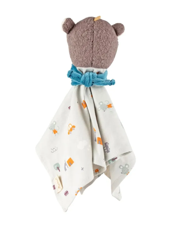 Schnuffeltuch sigibaby in Weiß/Grau