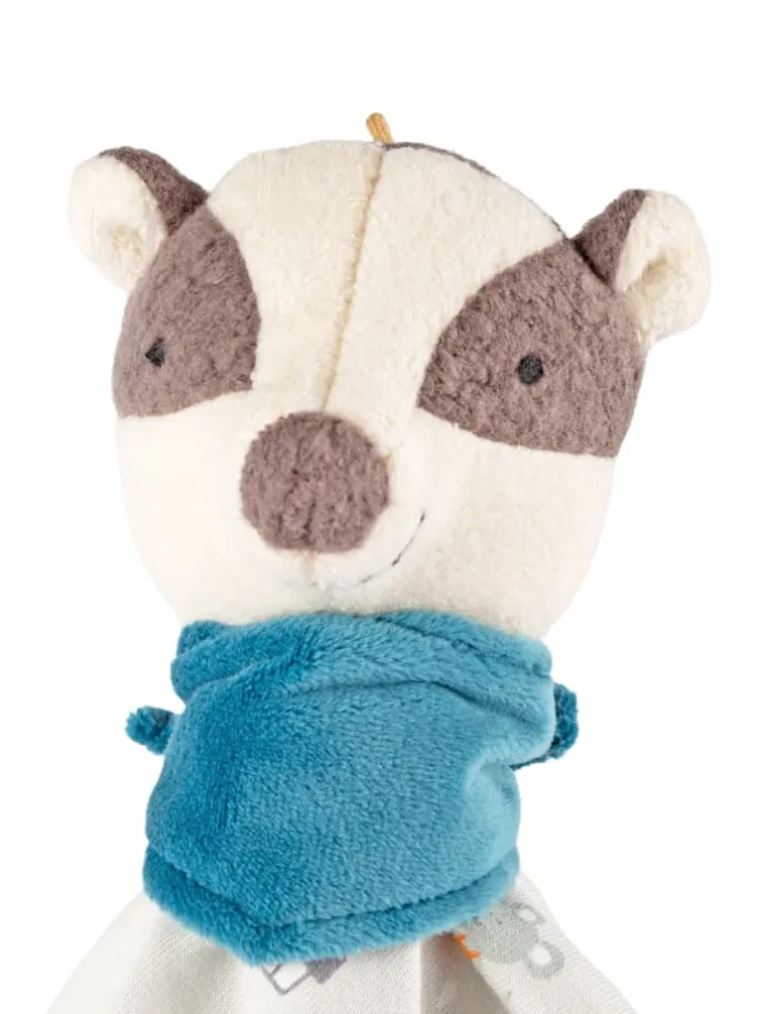 Schnuffeltuch sigibaby in Weiß/Grau