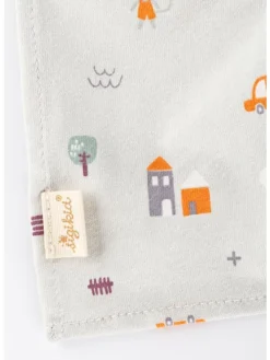 Schnuffeltuch sigibaby in Weiß/Grau
