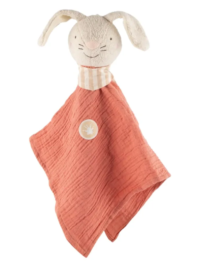 Schnuffeltuch Trösterchen Hase Baby Geschenk in orange