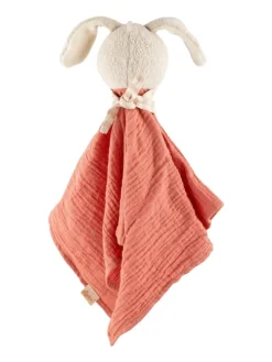 Schnuffeltuch Trösterchen Hase Baby Geschenk in orange