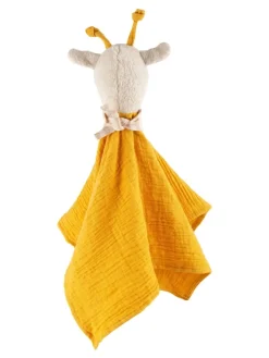 Schnuffeltuch Trösterchen Giraffe Baby Geschenk in gelb
