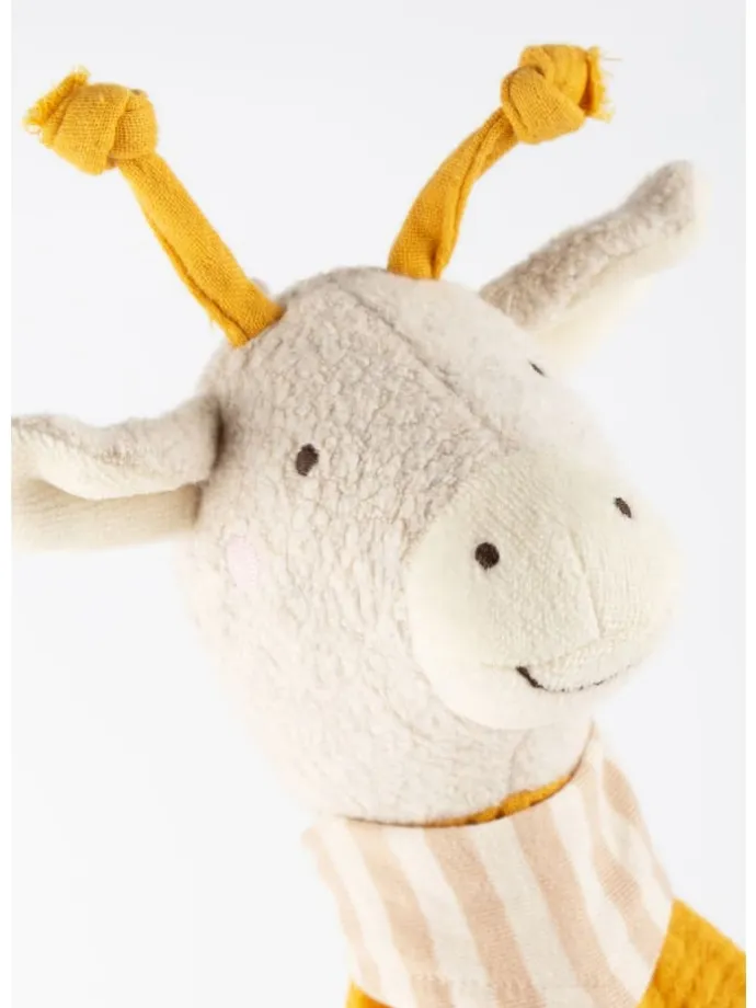 Schnuffeltuch Trösterchen Giraffe Baby Geschenk in gelb