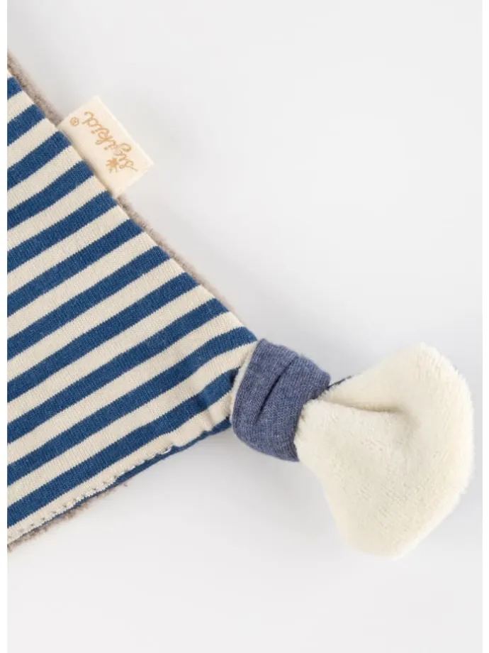 Schnuffeltuch Waschbär Baby Geschenk in grau