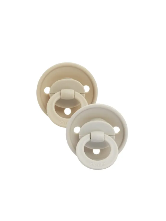 Schnuller 2er-Set Binkie Neugeborene Silikon - Pure Khaki - 0-6 Monate