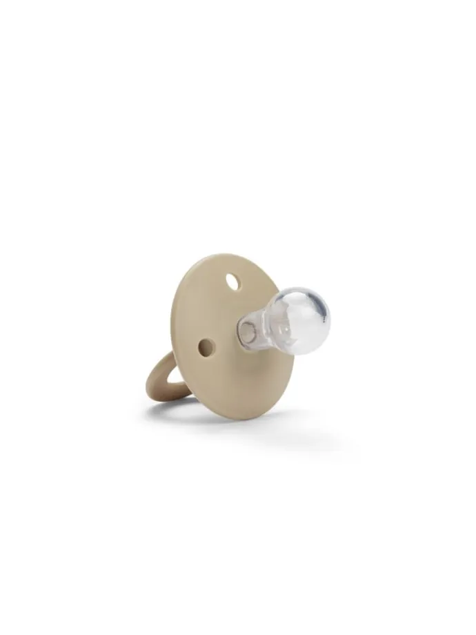 Schnuller 2er-Set Binkie Neugeborene Silikon - Pure Khaki - 0-6 Monate