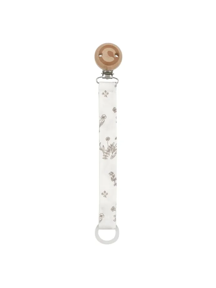 Schnullerband in Balsam cream/ Walnut