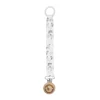 Schnullerband in cream/ Peony/ Jasmin blue
