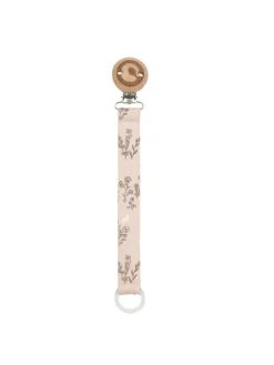 Schnullerband in Nightingale/ balsam cream/ walnut