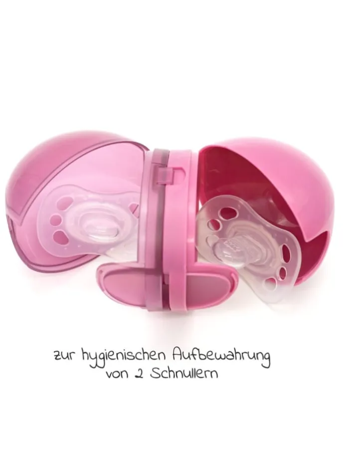 Schnullerbox Duo - Beere in rosa