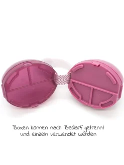 Schnullerbox Duo - Beere in rosa