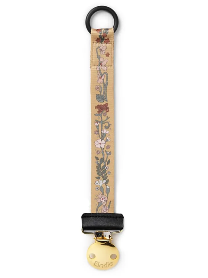 Schnullerkette "Golden Vintage Flower" in Gelb - ab Geburt