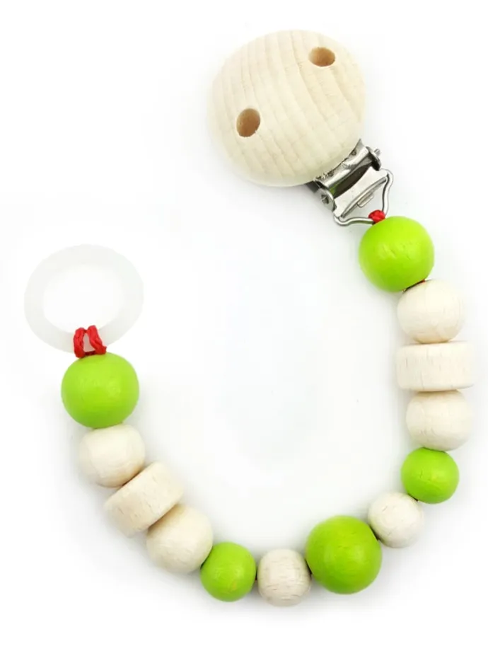 Schnullerkette in Soft/Apfelgrün