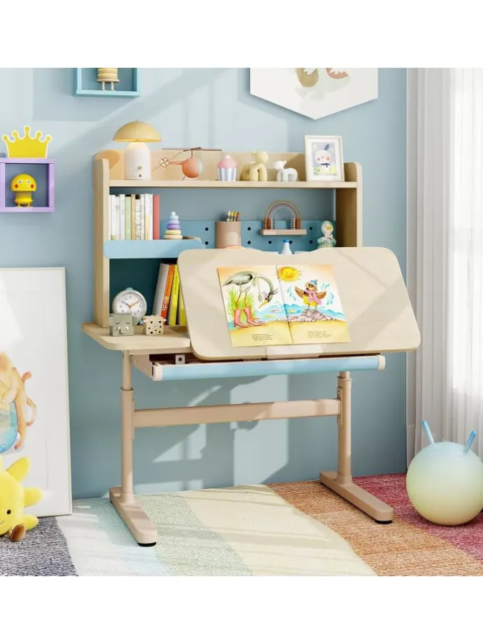 Schreibtisch Kinder in Blau