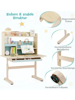 Schreibtisch Kinder in Blau