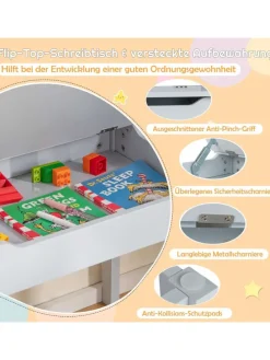 Schreibtisch Set ab 3 Jahren in Grau