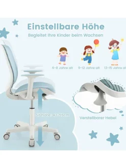 Schreibtischstuhl ab 6 Jahren in Blau