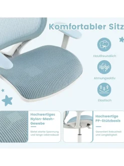 Schreibtischstuhl ab 6 Jahren in Blau