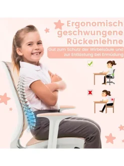 Schreibtischstuhl ab 6 Jahren in Rosa