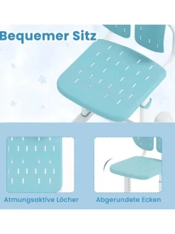 Schreibtischstuhl Kinder in Blau