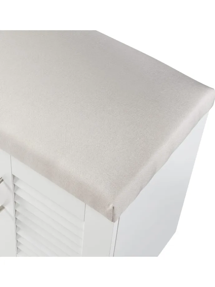 Schuhschrank Løten in Weiß (H)97cm (B)120cm