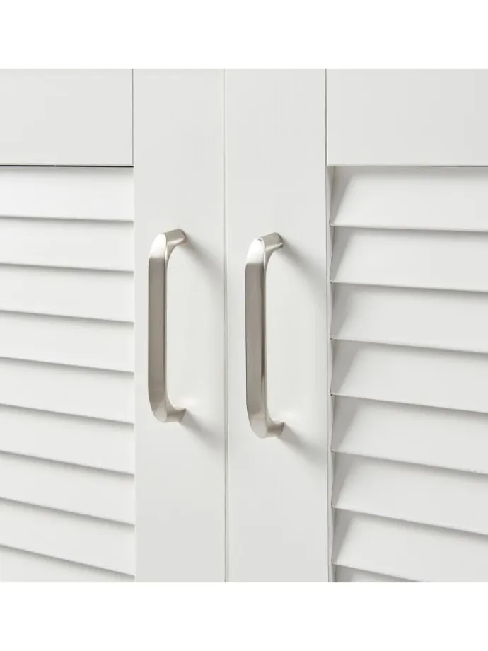 Schuhschrank Løten in Weiß (H)97cm (B)120cm