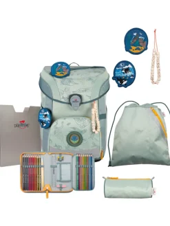 Schulranzen Set 5-tlg. ErgoFlex Easy ECO Grey Planet in grau