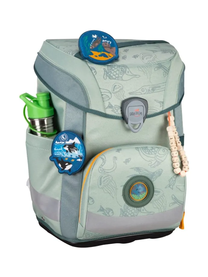 Schulranzen Set 5-tlg. ErgoFlex Easy ECO Grey Planet in grau