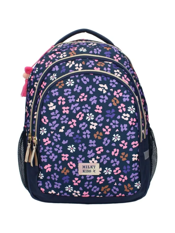 Schulrucksack & Federmäppchen Milky Kiss 34 Liter in Wildflower