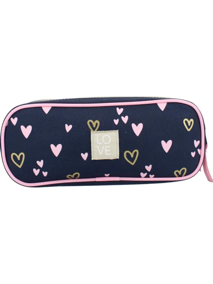 Schulrucksack & Federmäppchen Milky Kiss 34 Liter in Heart Of Gold