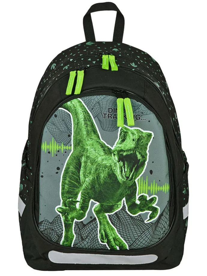 Schulrucksack "Jurassic World" in Schwarz/ Grün - (B)31 x (H)43 x (T)19 cm