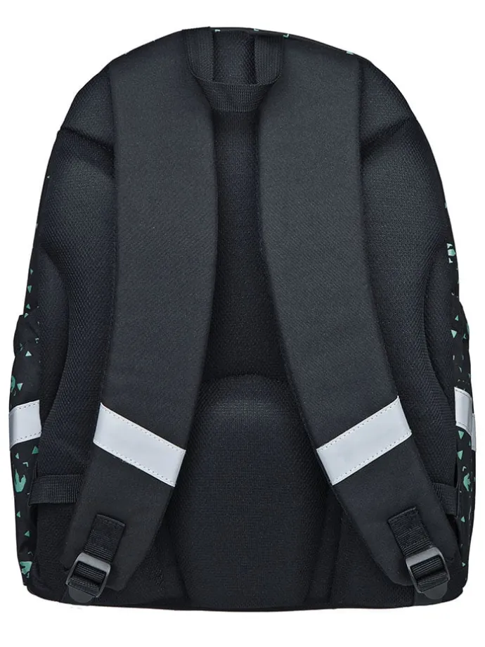 Schulrucksack "Jurassic World" in Schwarz/ Grün - (B)31 x (H)43 x (T)19 cm