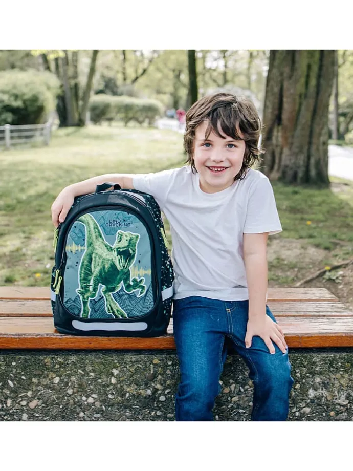 Schulrucksack "Jurassic World" in Schwarz/ Grün - (B)31 x (H)43 x (T)19 cm