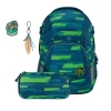 Schulrucksack-Set MATE   COLOUR UP-Set in Lime Stripe